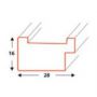 Ramka drewniana Icar DRL U 01 Kremowa, 21x30cm - 4